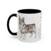 11oz Swedish Vallhund Mug, Black, left side view