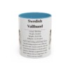 11oz Swedish Vallhund Mug, Light Blue, front view
