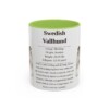 11oz Swedish Vallhund Mug, Light Green, front view