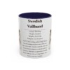 11oz Swedish Vallhund Mug, Navy, front view