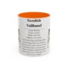 11oz Swedish Vallhund Mug, Orange, front view