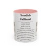 11oz Swedish Vallhund Mug, Pink, front view