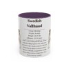 11oz Swedish Vallhund Mug, Purple, front view
