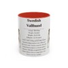 11oz Swedish Vallhund Mug, Red, front view