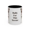 11oz Funny Teddy Roosevelt Terrier Mug, Black, front view