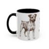 11oz Funny Teddy Roosevelt Terrier Mug, Black, left side view