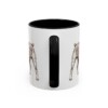 11oz Teddy Roosevelt Terrier Latin Mug, Black, back view