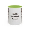 11oz-teddy-roosevelt-terrier-mug-light-green 11oz Teddy Roosevelt Terrier Mug, Light Green, front view