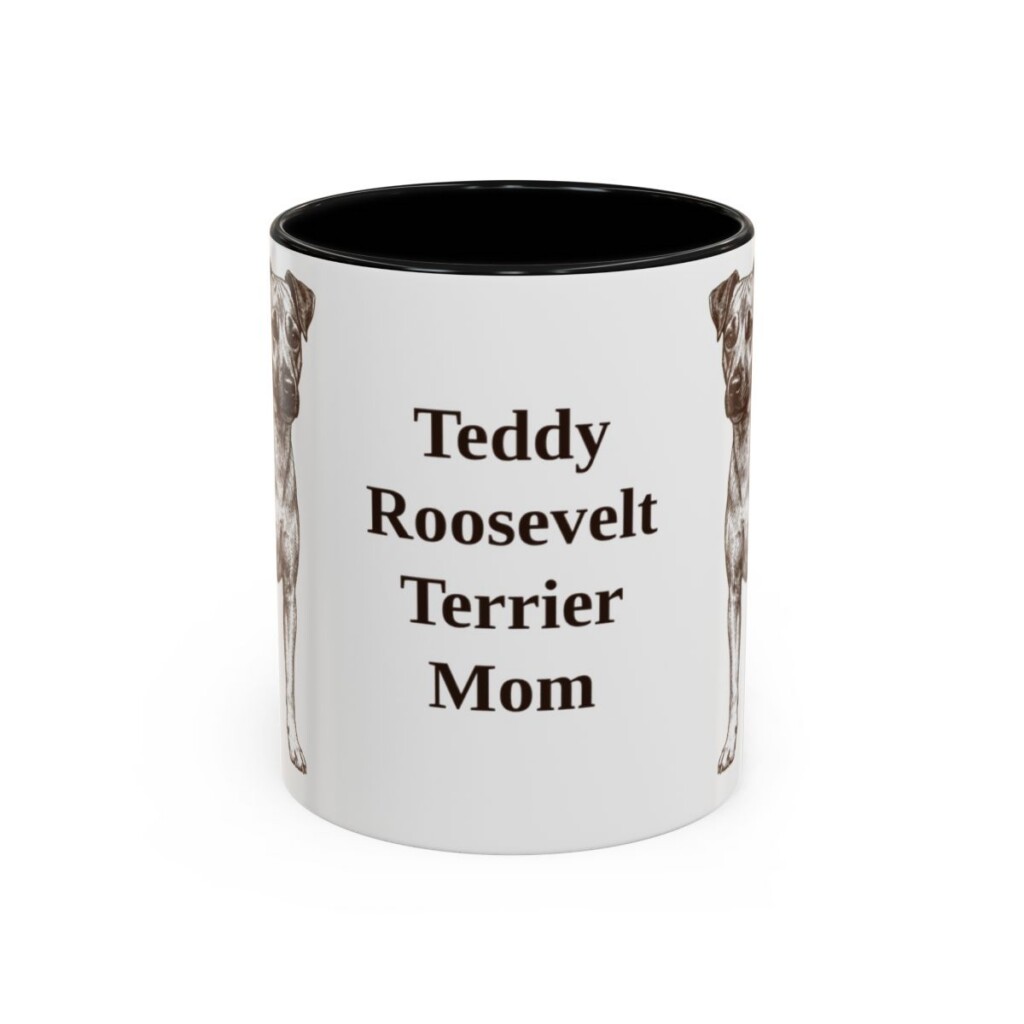 11oz-teddy-roosevelt-terrier-mug-mom-black-front 11oz Teddy Roosevelt Terrier Dog Mom Mug, Black, front view