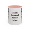 11oz-teddy-roosevelt-terrier-mug-mom-pink 11oz Teddy Roosevelt Terrier Dog Mom Mug, Pink, front view