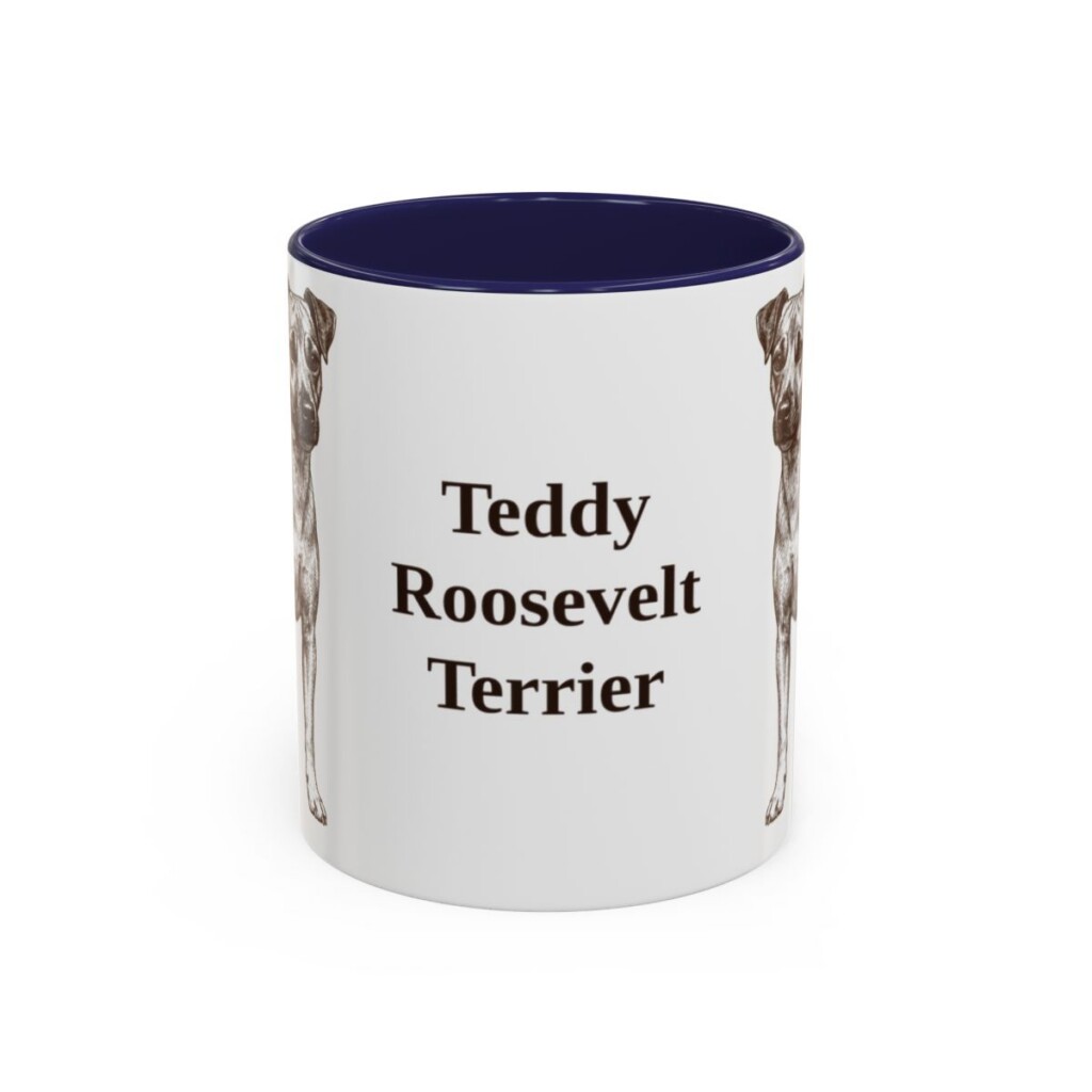 11oz-teddy-roosevelt-terrier-mug-navy 11oz Teddy Roosevelt Terrier Mug, Navy, front view