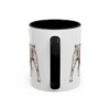 11oz Teddy Roosevelt Terrier Mug, Black, back view