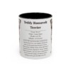 11oz Teddy Roosevelt Terrier Mug, Black, front view