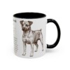 11oz Teddy Roosevelt Terrier Mug, Black, right side view