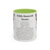 11oz Teddy Roosevelt Terrier Mug, Light Green, front view