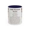 11oz Teddy Roosevelt Terrier Mug, Navy, front view