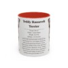 11oz Teddy Roosevelt Terrier Mug, Red, front view