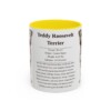 11oz Teddy Roosevelt Terrier Mug, Yellow, front view