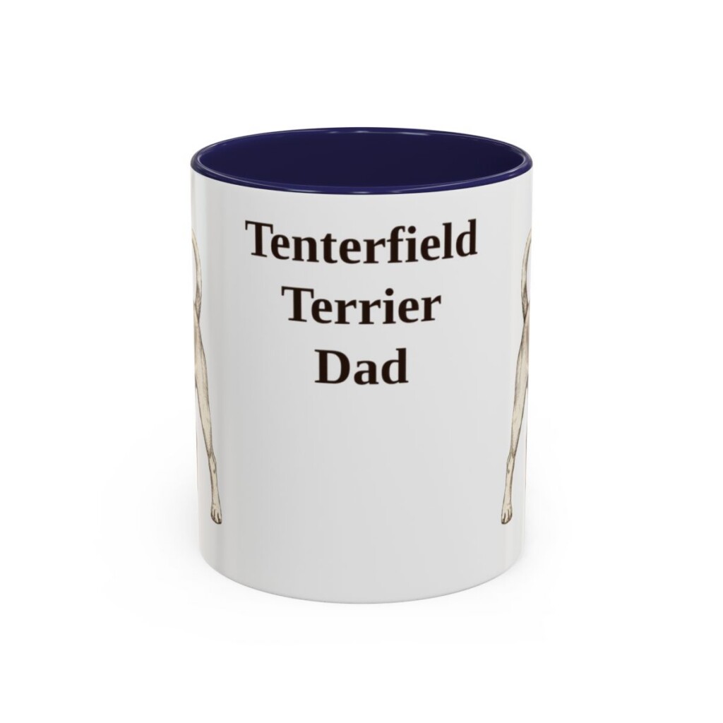 11oz-tenterfield-terrier-mug-dad-navy 11oz Tenterfield Terrier Dog Dad Mug, Navy, front view