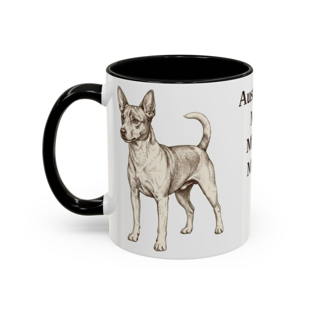 11oz-tenterfield-terrier-mug-humor-black-left 11oz Funny Tenterfield Terrier Mug, Black, left side view
