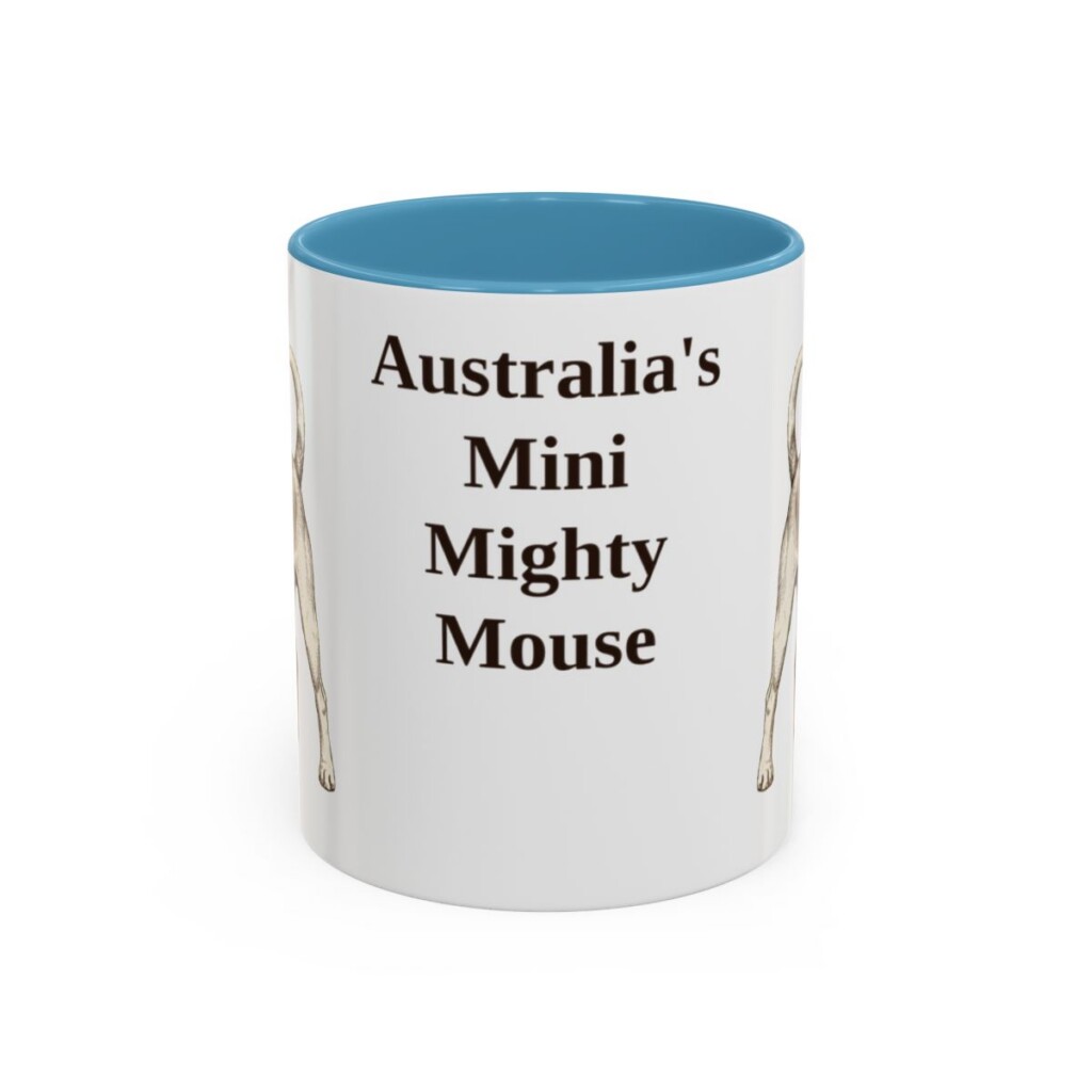 11oz-tenterfield-terrier-mug-humor-light-blue 11oz Funny Tenterfield Terrier Mug, Light Blue, front view