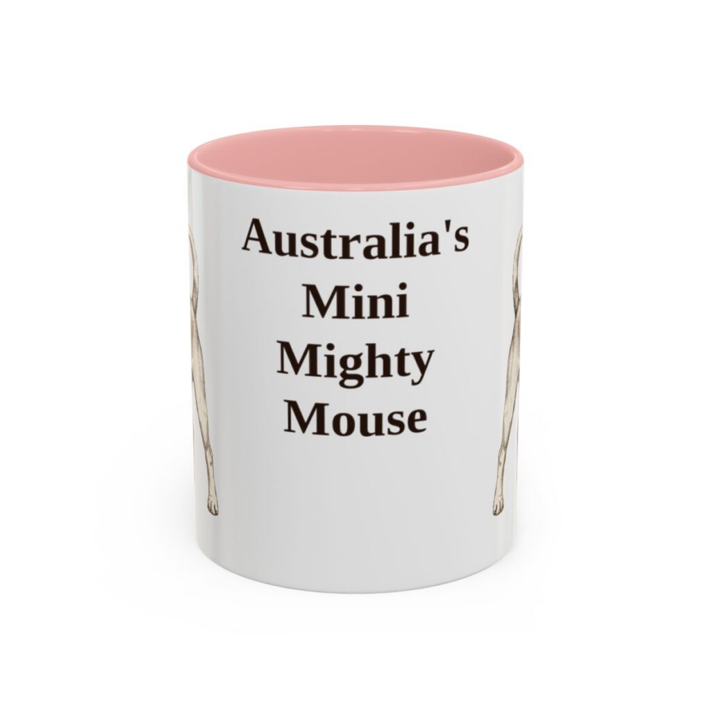 11oz-tenterfield-terrier-mug-humor-pink 11oz Funny Tenterfield Terrier Mug, Pink, front view