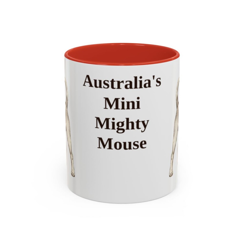 11oz-tenterfield-terrier-mug-humor-red 11oz Funny Tenterfield Terrier Mug, Red, front view