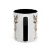 11oz Tenterfield Terrier Latin Mug, Black, back view