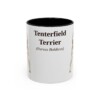 11oz Tenterfield Terrier Latin Mug, Black, front view