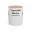 11oz Tenterfield Terrier Latin Mug, Pink, front view