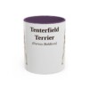 11oz Tenterfield Terrier Latin Mug, Purple, front view