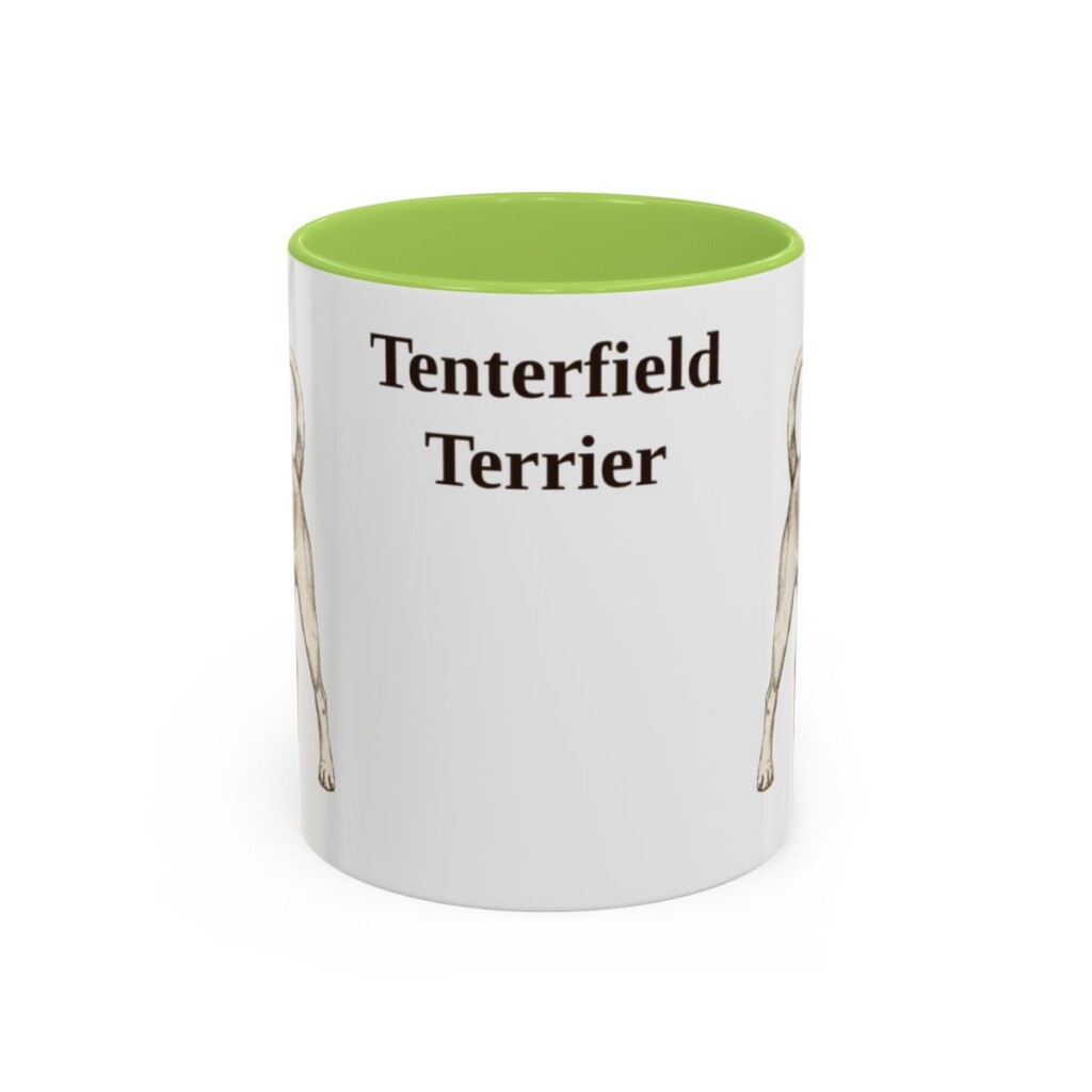11oz-tenterfield-terrier-mug-light-green 11oz Tenterfield Terrier Mug, Light Green, front view