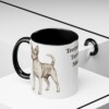 11oz Tenterfield Terrier Dog Mom Mug, Black, lifestyle photo