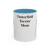 11oz Tenterfield Terrier Dog Mom Mug, Light Blue, front view