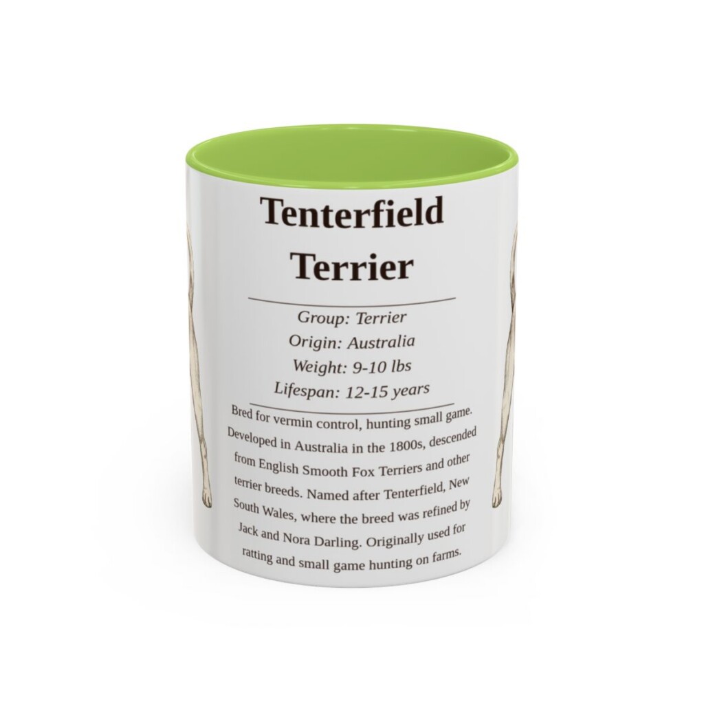 11oz-tenterfield-terrier-mug-writeup-light-green 11oz Tenterfield Terrier Mug, Light Green, front view