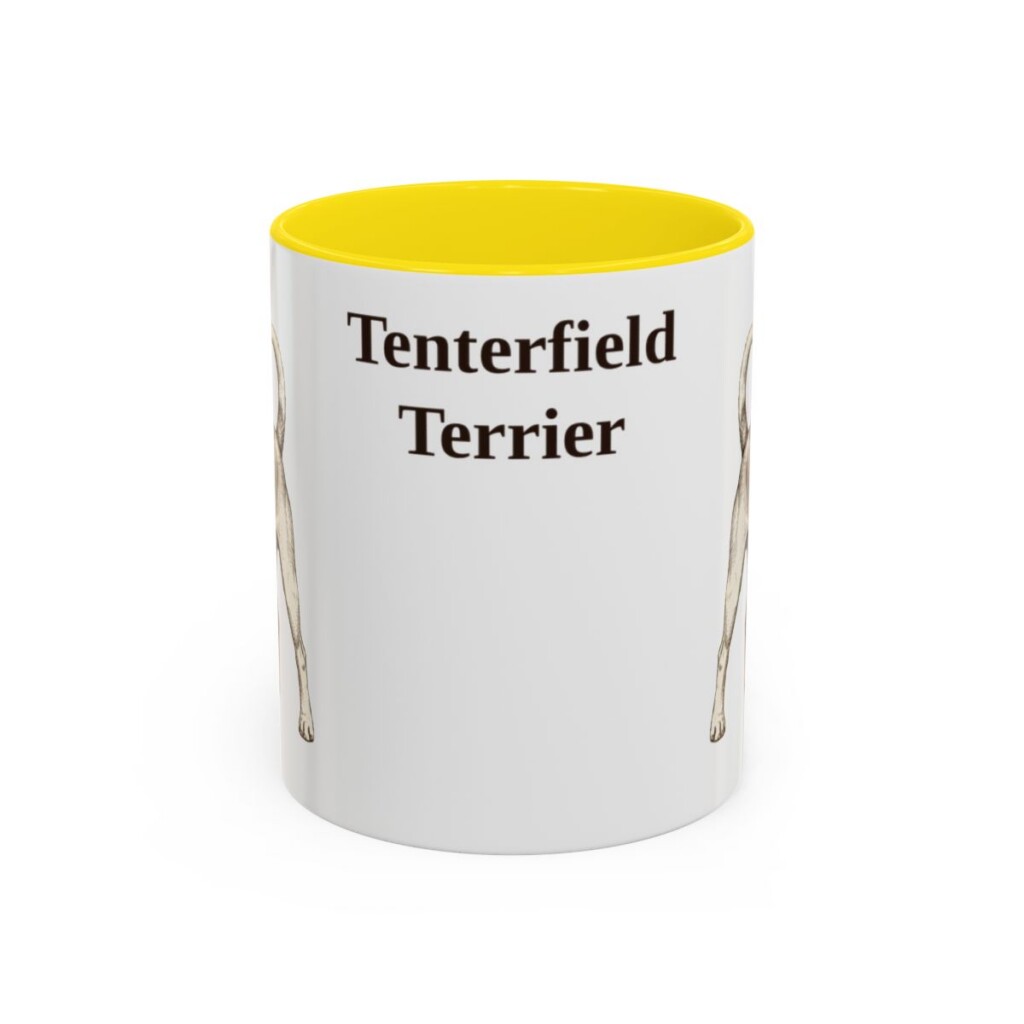 11oz-tenterfield-terrier-mug-yellow 11oz Tenterfield Terrier Mug, Yellow, front view