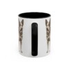 11oz Funny Texas Heeler Mug, Black, back view