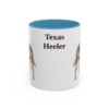 11oz Texas Heeler Mug, Light Blue, front view