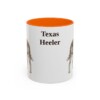 11oz Texas Heeler Mug, Orange, front view