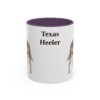 11oz Texas Heeler Mug, Purple, front view