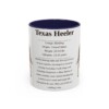 11oz Texas Heeler Mug, Navy, front view