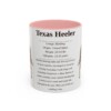 11oz Texas Heeler Mug, Pink, front view