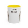 11oz Texas Heeler Mug, Yellow, front view