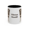 11oz Tibetan Mastiff Mug, Black, front view