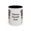 11oz-tibetan-mastiff-mug-dad-black-front 11oz Tibetan Mastiff Dog Dad Mug, Black, front view