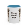 11oz-tibetan-mastiff-mug-dad-light-blue 11oz Tibetan Mastiff Dog Dad Mug, Light Blue, front view