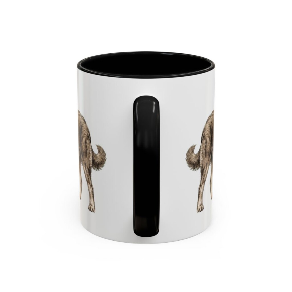 11oz-tibetan-mastiff-mug-humor-black-back 11oz Funny Tibetan Mastiff Mug, Black, back view