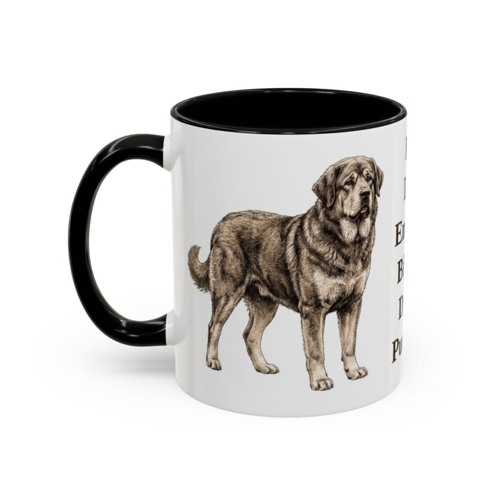 11oz-tibetan-mastiff-mug-humor-black-left 11oz Funny Tibetan Mastiff Mug, Black, left side view