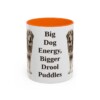 11oz-tibetan-mastiff-mug-humor-orange 11oz Funny Tibetan Mastiff Mug, Orange, front view