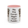 11oz-tibetan-mastiff-mug-humor-pink 11oz Funny Tibetan Mastiff Mug, Pink, front view